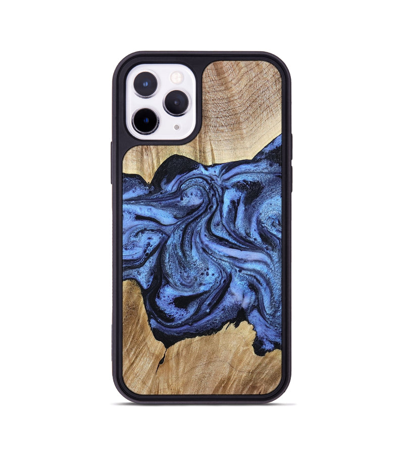 iPhone 11 Pro Wood Phone Case - Adrien (Blue, 780066)