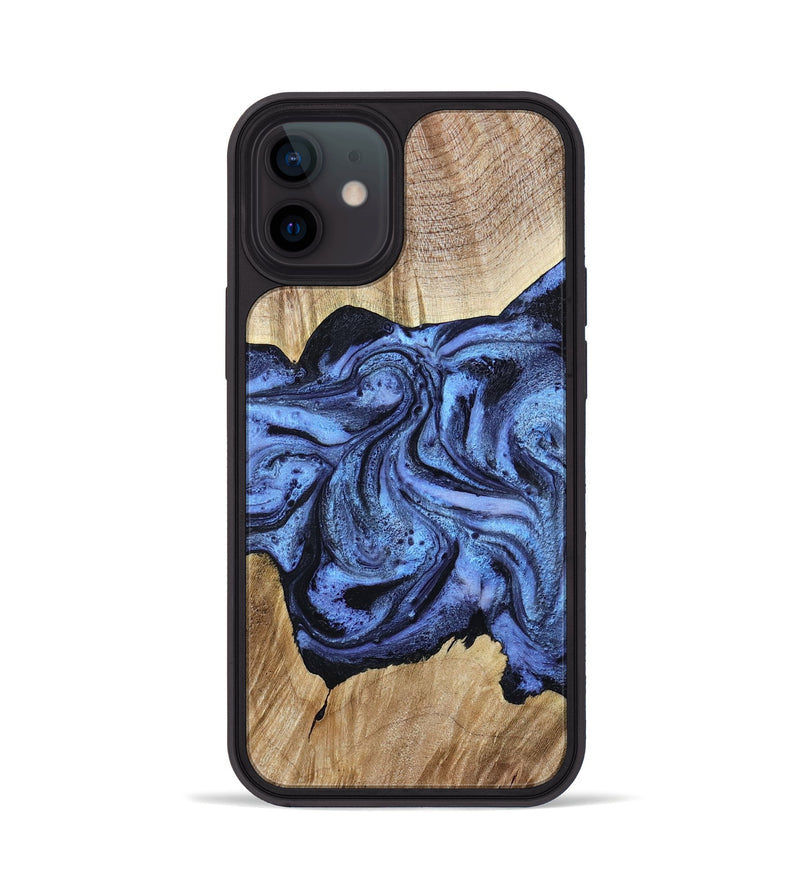 iPhone 12 Wood Phone Case - Adrien (Blue, 780066)