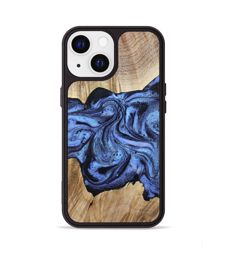 iPhone 13 Wood Phone Case - Adrien (Blue, 780066)