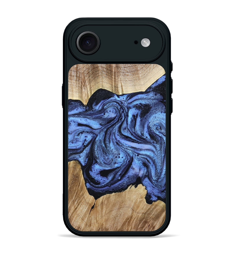iPhone 17 Air Wood Phone Case - Adrien (Blue, 780066)
