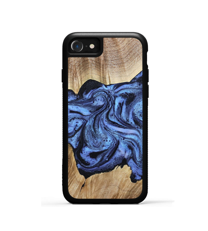 iPhone SE Wood Phone Case - Adrien (Blue, 780066)