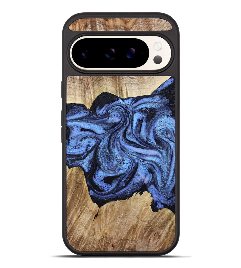Pixel 10 Pro XL Wood Phone Case - Adrien (Blue, 780066)