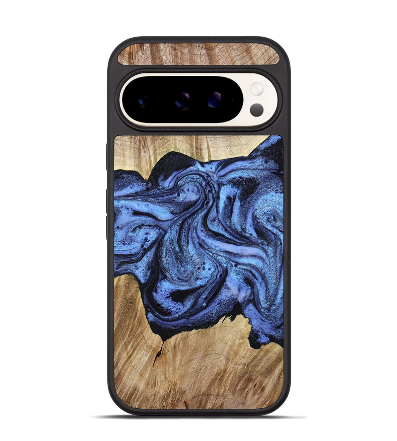 Pixel 9 Wood Phone Case - Adrien (Blue, 780066)