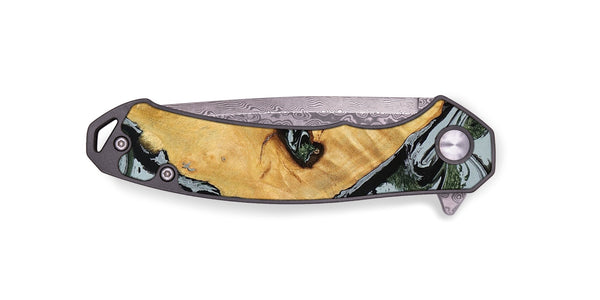 EDC Wood Pocket Knife - Ezekiel (Black & White, 780071)