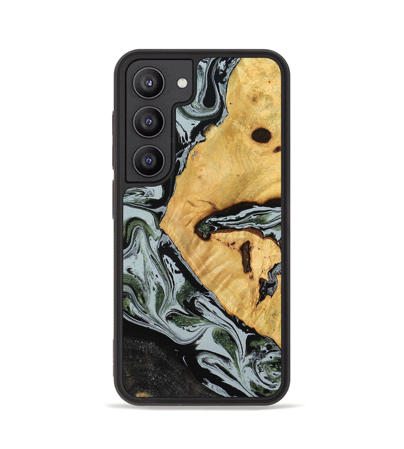 Galaxy S23 Wood Phone Case - Ezekiel (Black & White, 780071)