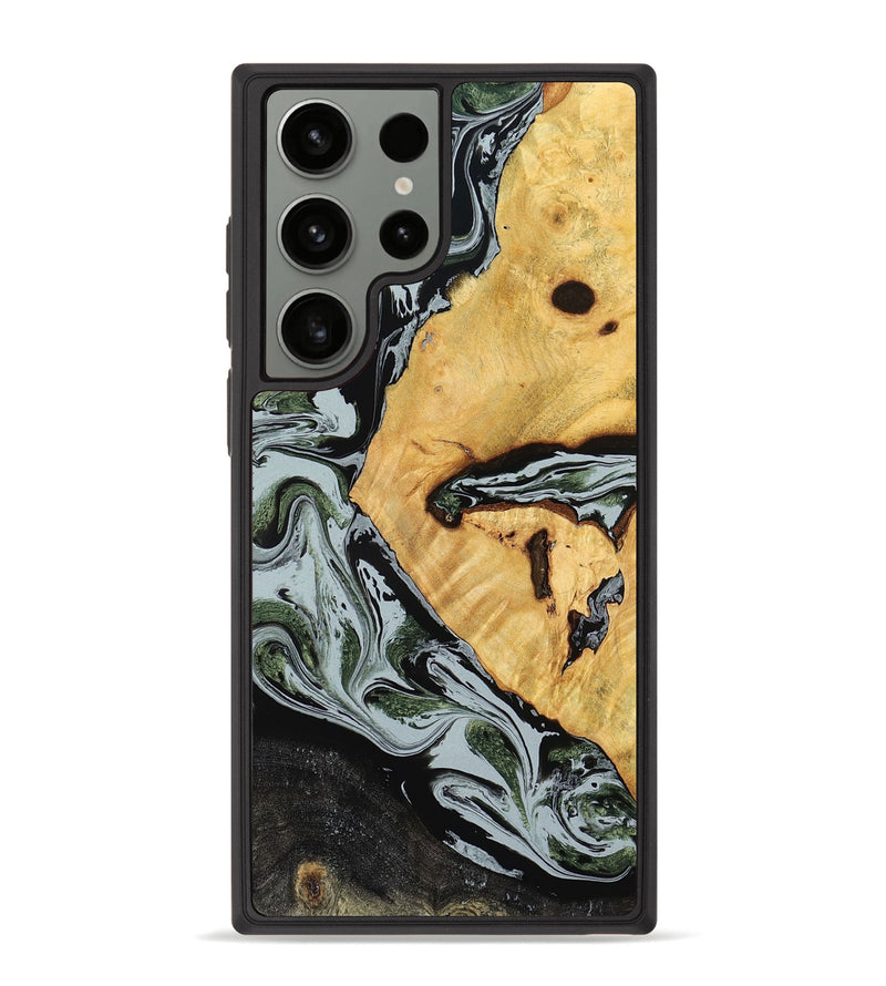 Galaxy S23 Ultra Wood Phone Case - Ezekiel (Black & White, 780071)