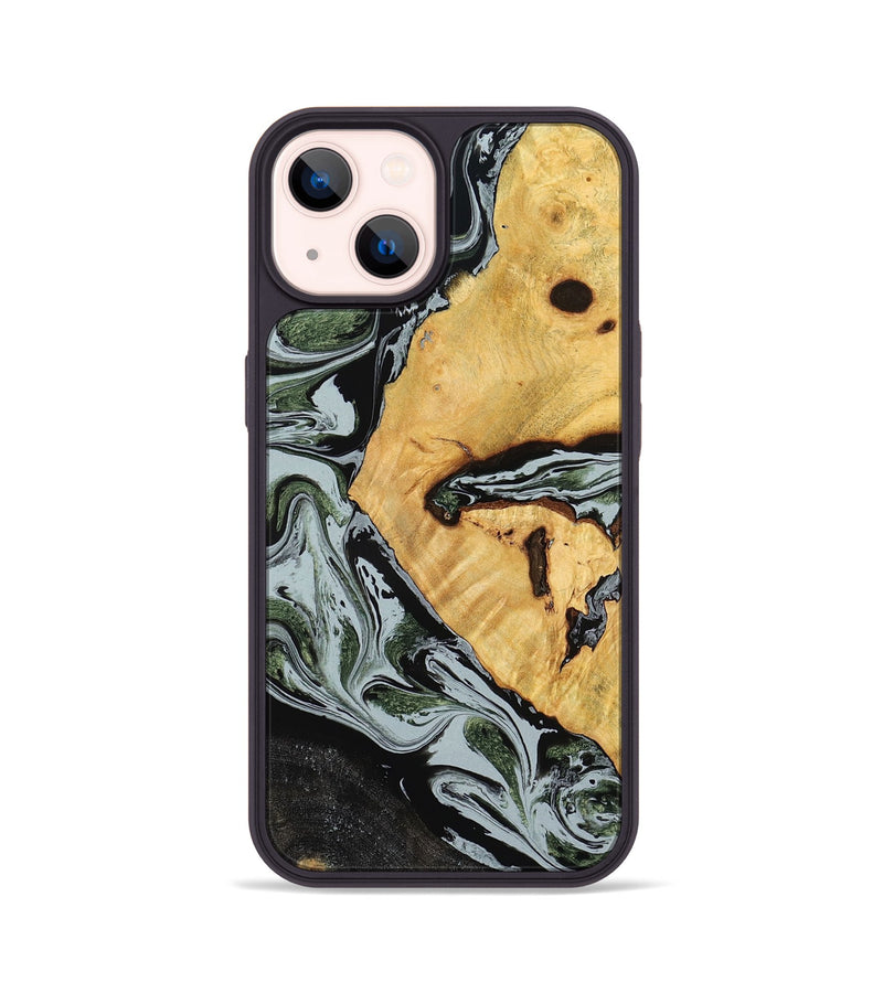 iPhone 14 Wood Phone Case - Ezekiel (Black & White, 780071)