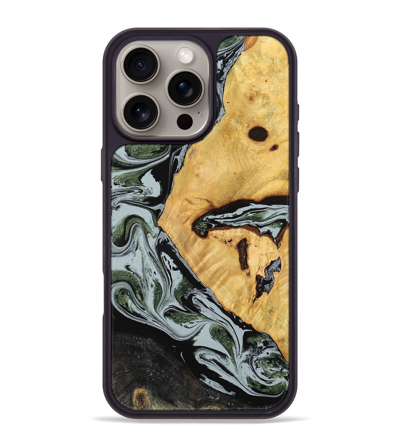 iPhone 16 Pro Max Wood Phone Case - Ezekiel (Black & White, 780071)