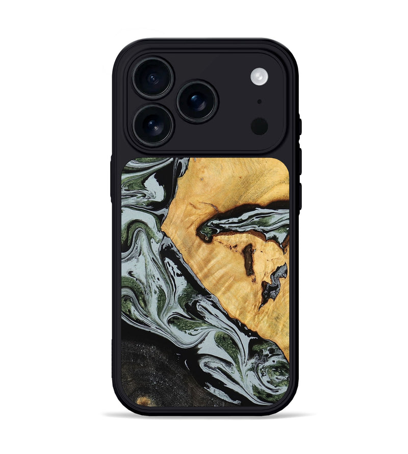 iPhone 17 Pro Wood Phone Case - Ezekiel (Black & White, 780071)