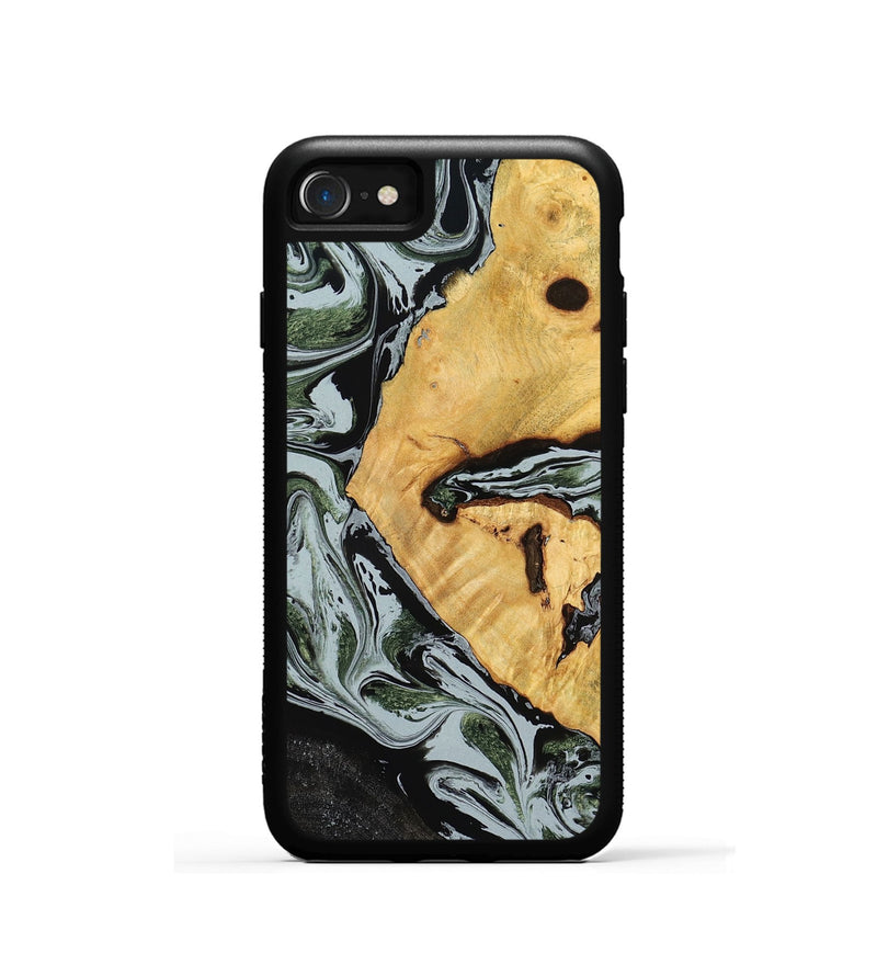 iPhone SE Wood Phone Case - Ezekiel (Black & White, 780071)