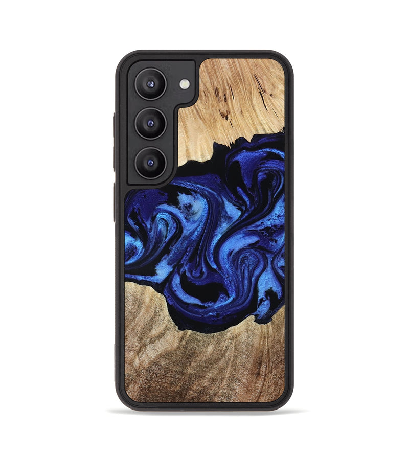 Galaxy S23 Wood Phone Case - Zhuri (Blue, 780087)