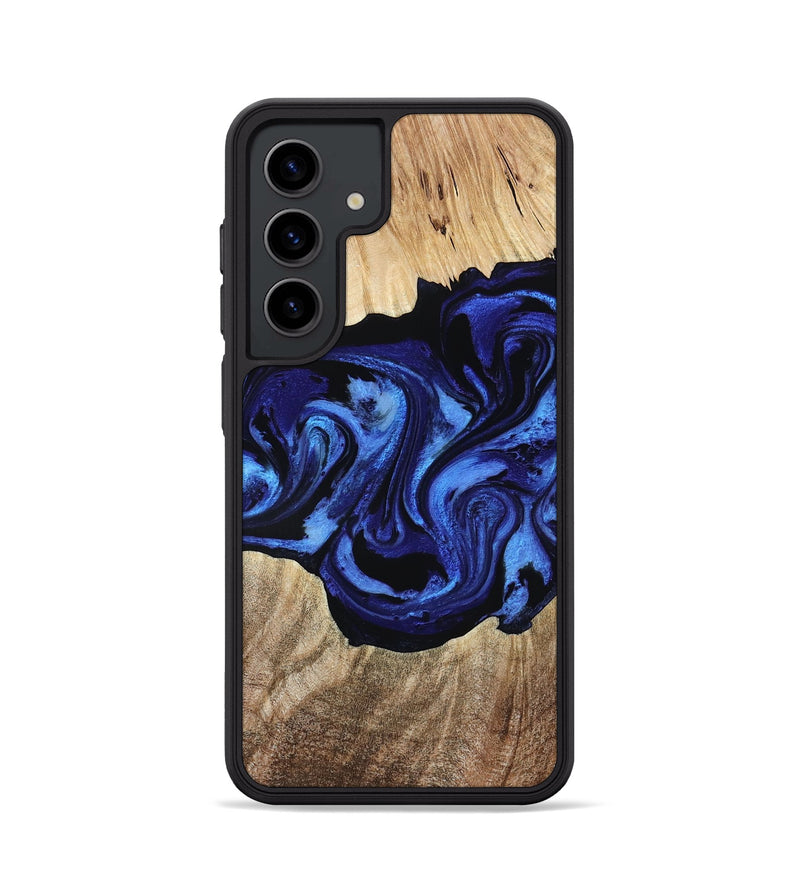 Galaxy S24 Wood Phone Case - Zhuri (Blue, 780087)