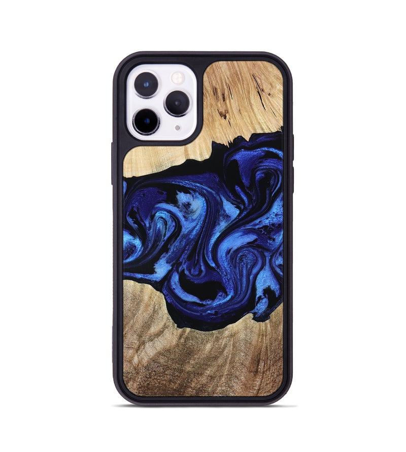 iPhone 11 Pro Wood Phone Case - Zhuri (Blue, 780087)