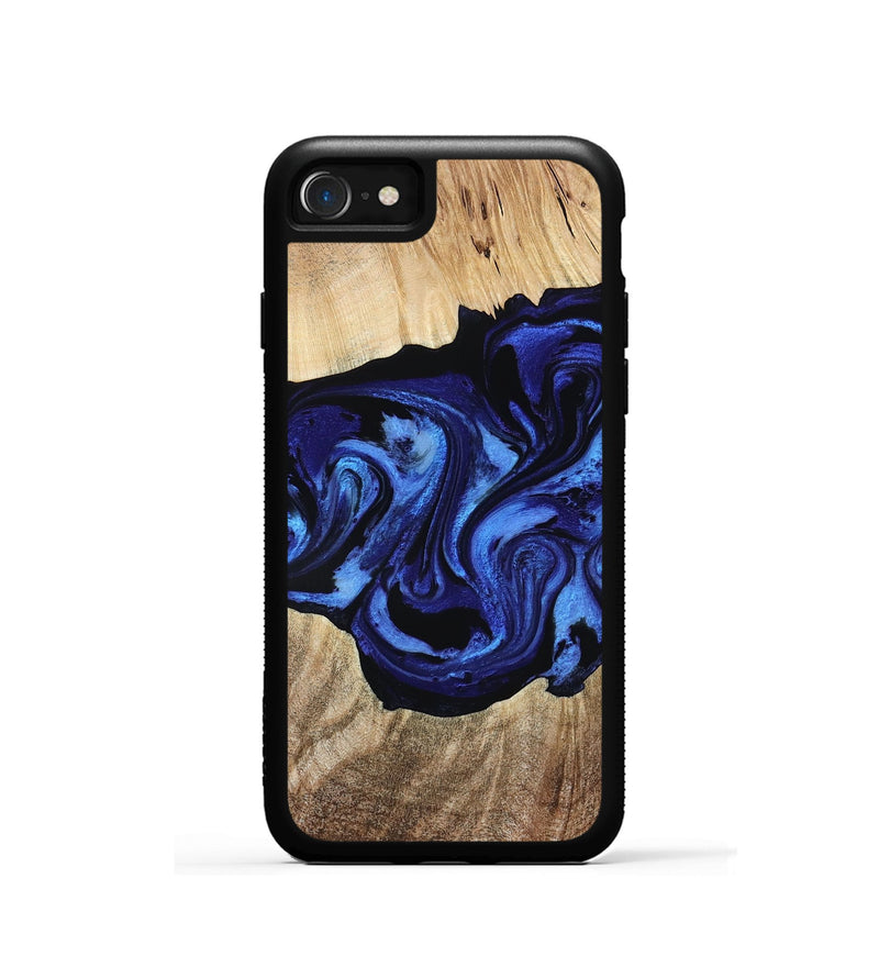 iPhone SE Wood Phone Case - Zhuri (Blue, 780087)