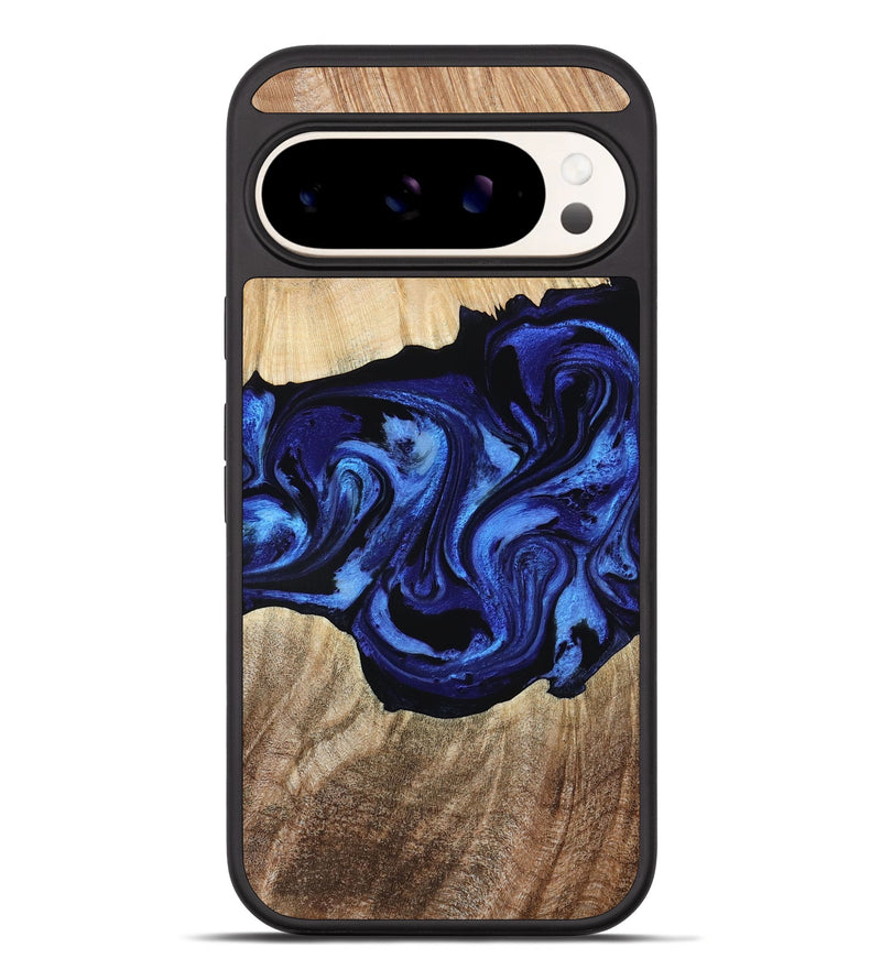 Pixel 10 Pro XL Wood Phone Case - Zhuri (Blue, 780087)