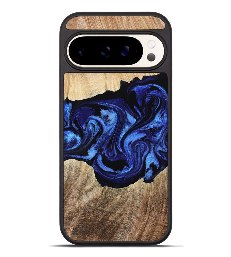 Pixel 9 Pro XL Wood Phone Case - Zhuri (Blue, 780087)