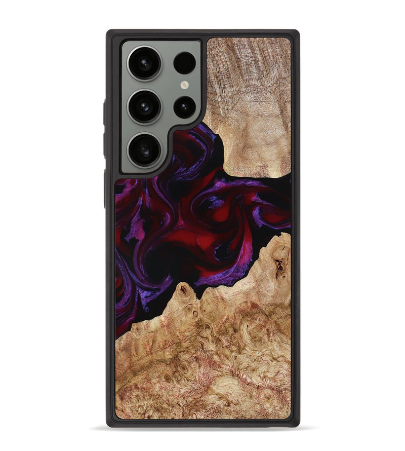 Galaxy S23 Ultra Wood Phone Case - Fabian (Red, 780128)