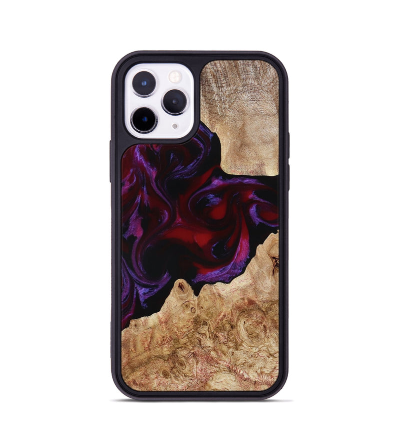 iPhone 11 Pro Wood Phone Case - Fabian (Red, 780128)