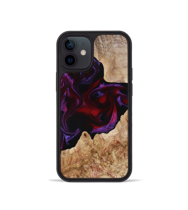 iPhone 12 mini Wood Phone Case - Fabian (Red, 780128)