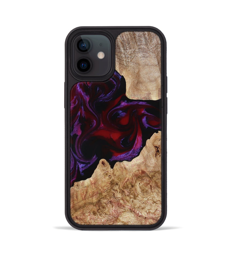 iPhone 12 Wood Phone Case - Fabian (Red, 780128)