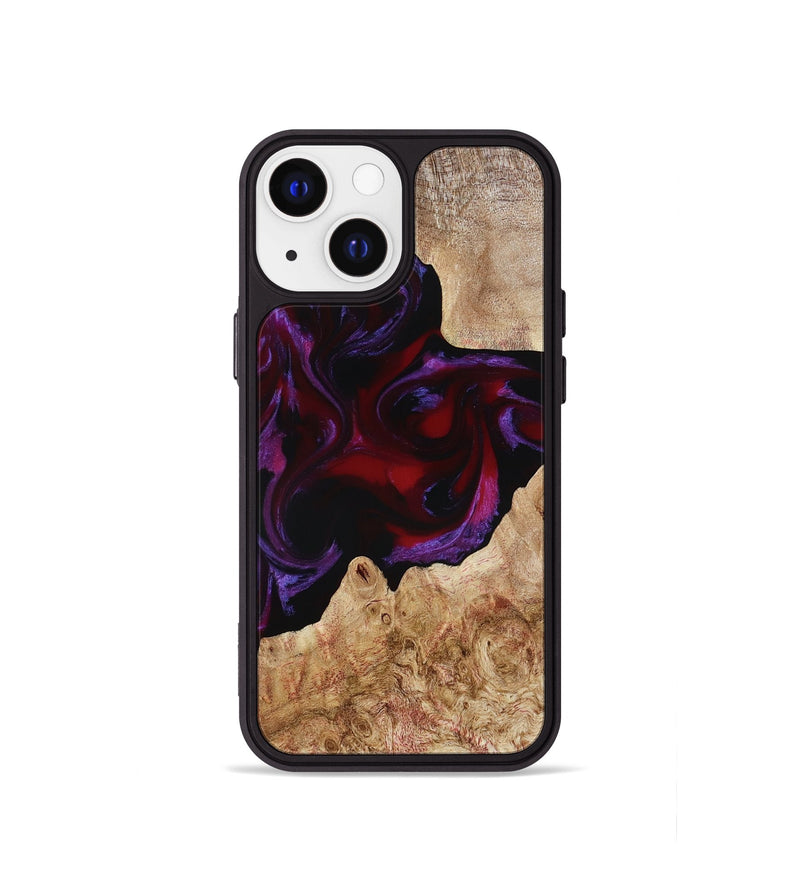 iPhone 13 mini Wood Phone Case - Fabian (Red, 780128)