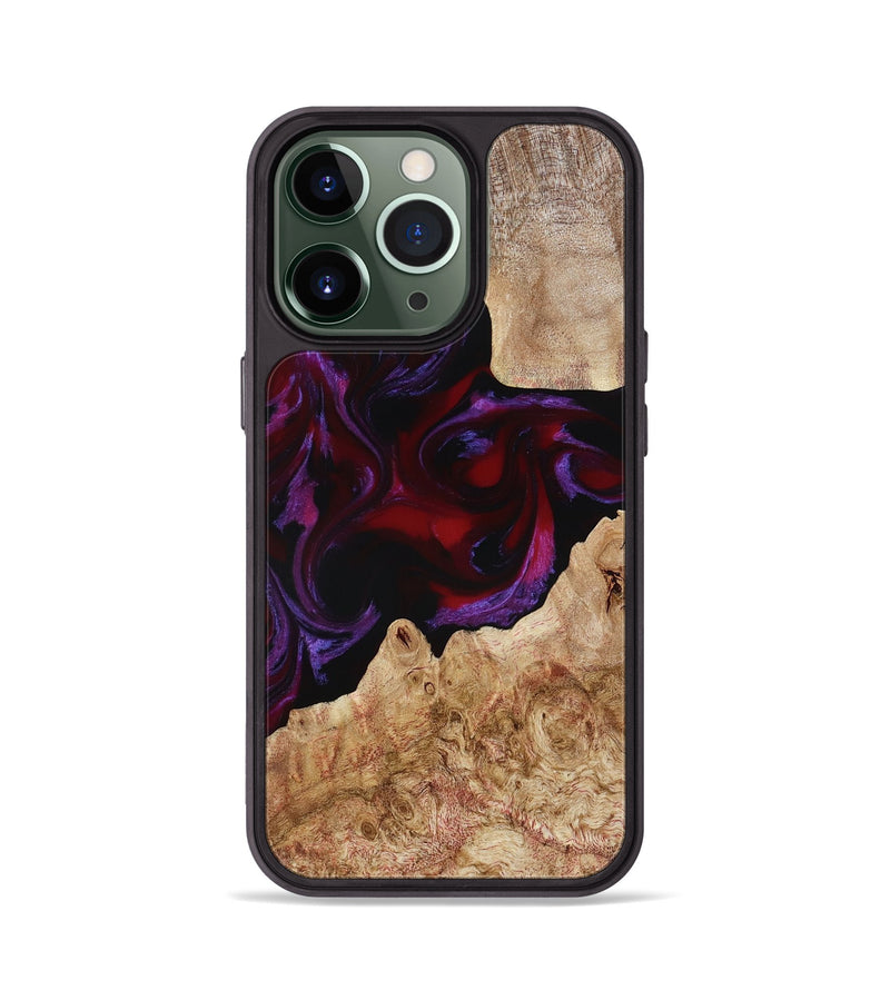 iPhone 13 Pro Wood Phone Case - Fabian (Red, 780128)