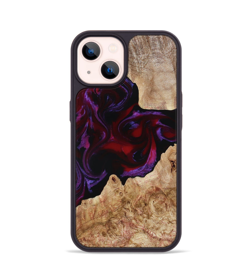 iPhone 14 Wood Phone Case - Fabian (Red, 780128)