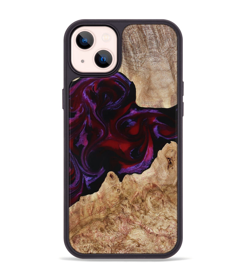 iPhone 14 Plus Wood Phone Case - Fabian (Red, 780128)