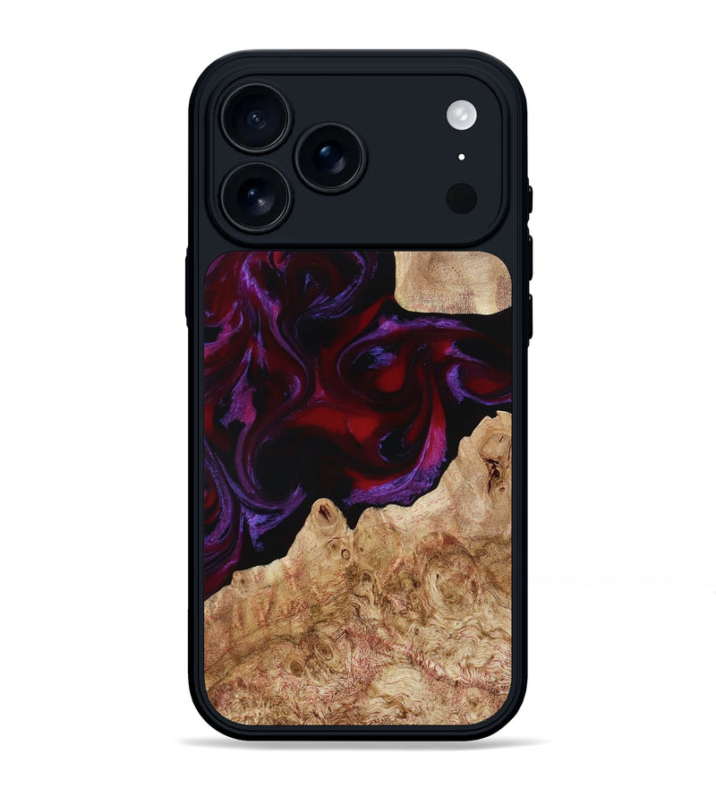 iPhone 17 Pro Max Wood Phone Case - Fabian (Red, 780128)