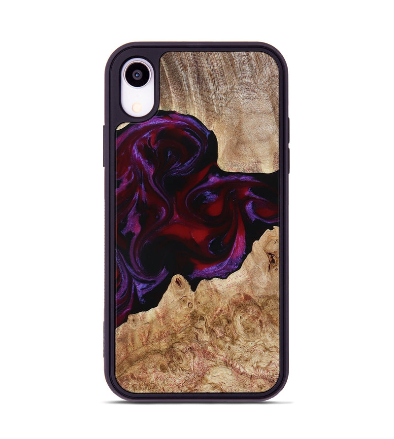 iPhone Xr Wood Phone Case - Fabian (Red, 780128)