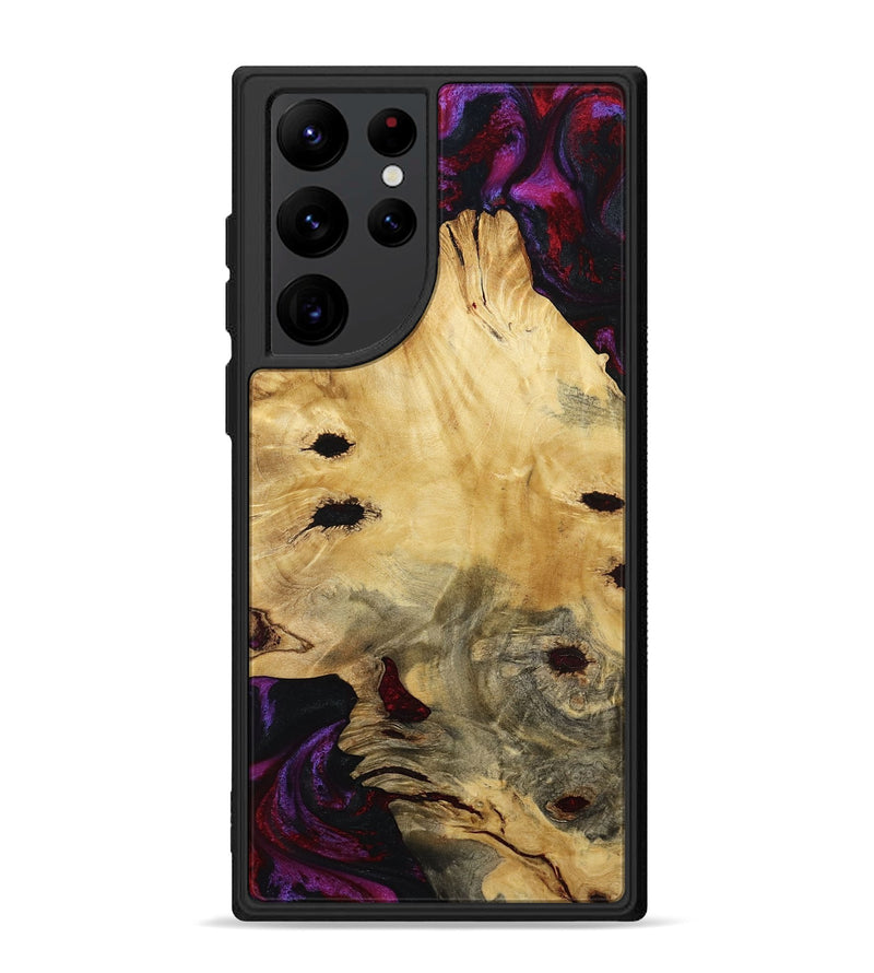 Galaxy S22 Ultra Wood Phone Case - Monte (Red, 780131)