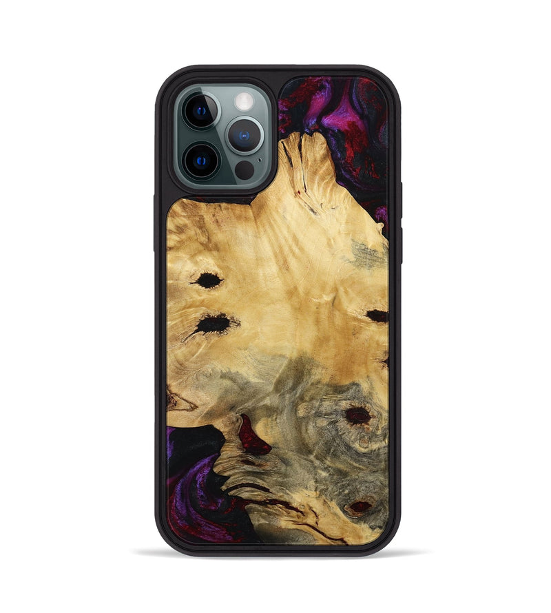 iPhone 12 Pro Wood Phone Case - Monte (Red, 780131)
