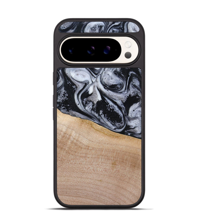 Pixel 9 Wood Phone Case - Miah (Black & White, 780132)