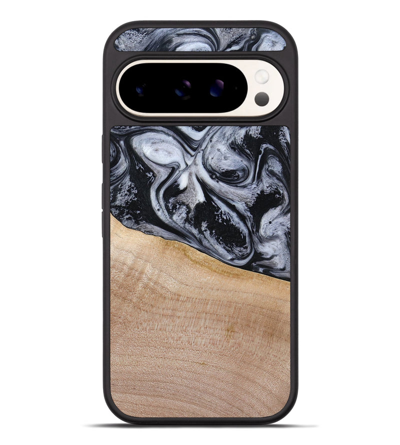 Pixel 9 Pro XL Wood Phone Case - Miah (Black & White, 780132)