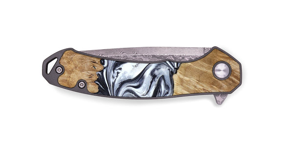 EDC Wood Pocket Knife - Torrey (Black & White, 780136)