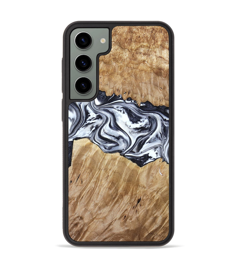 Galaxy S23 Plus Wood Phone Case - Torrey (Black & White, 780136)