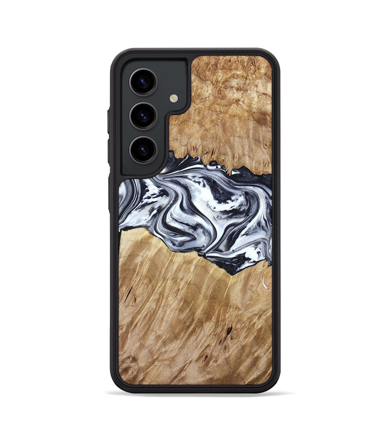 Galaxy S24 Wood Phone Case - Torrey (Black & White, 780136)