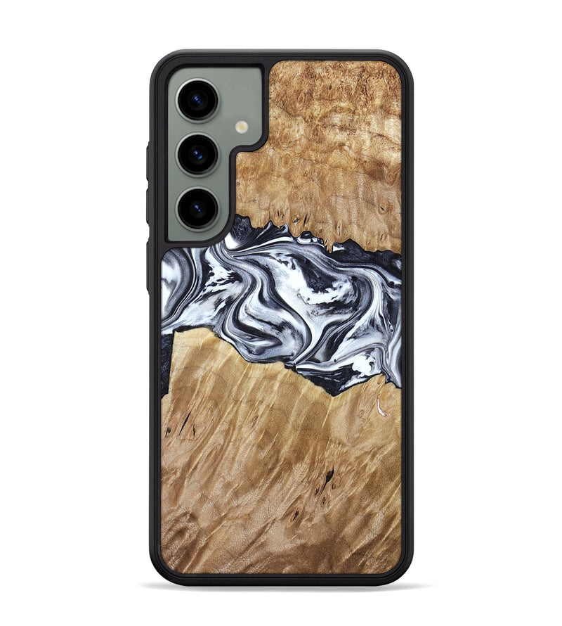 Galaxy S24 Plus Wood Phone Case - Torrey (Black & White, 780136)