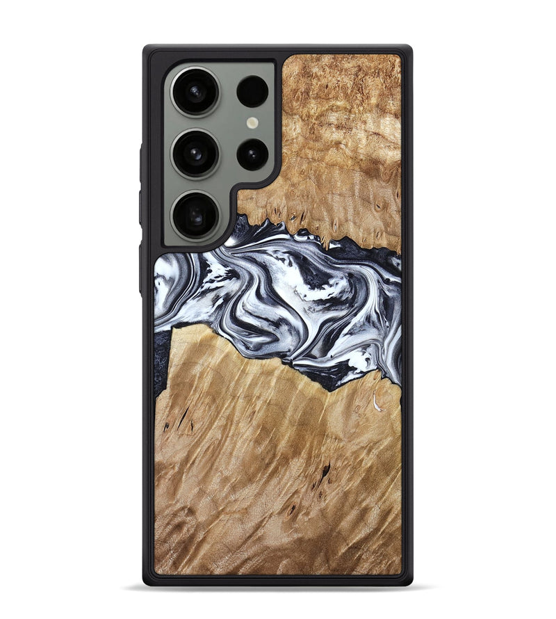 Galaxy S24 Ultra Wood Phone Case - Torrey (Black & White, 780136)