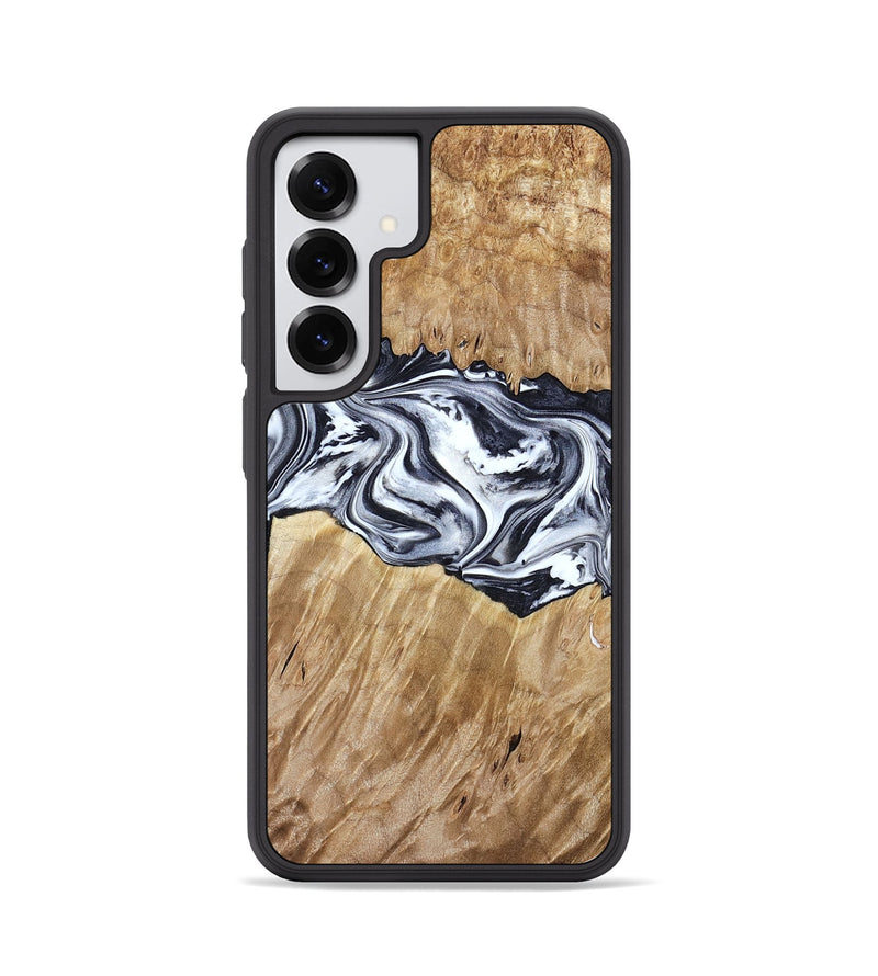Galaxy S25 Wood Phone Case - Torrey (Black & White, 780136)