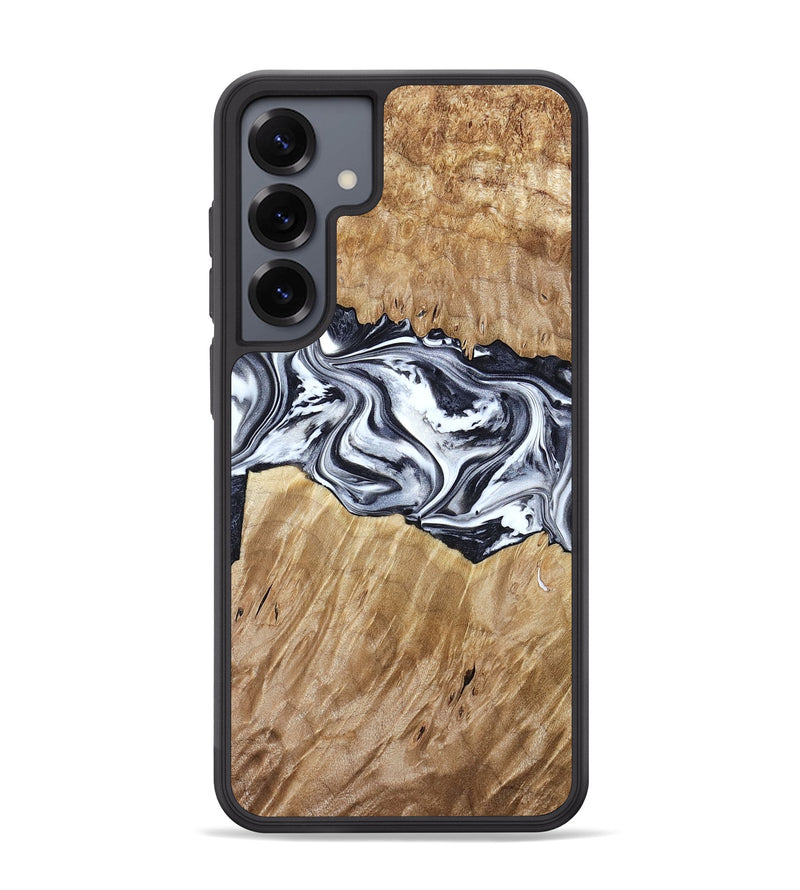 Galaxy S25 Plus Wood Phone Case - Torrey (Black & White, 780136)