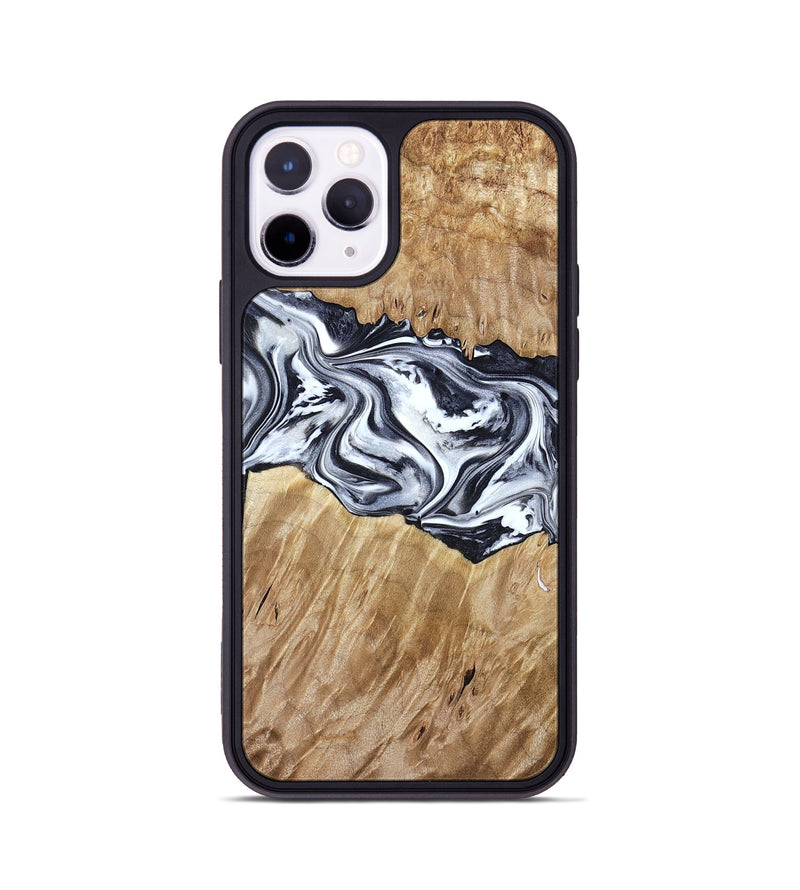 iPhone 11 Pro Wood Phone Case - Torrey (Black & White, 780136)