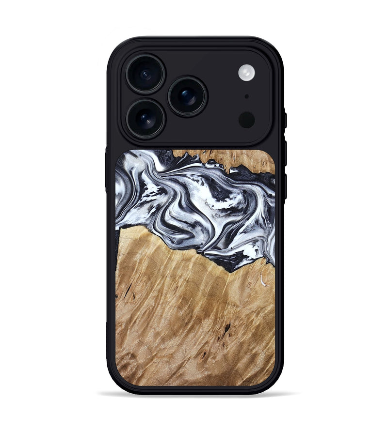 iPhone 17 Pro Wood Phone Case - Torrey (Black & White, 780136)