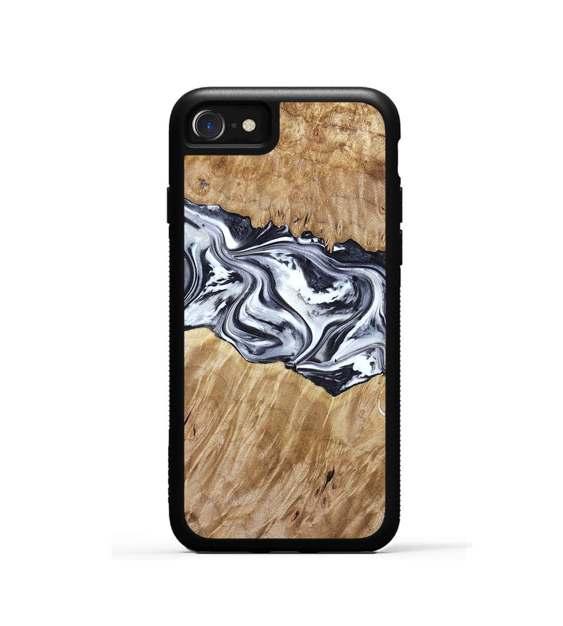 iPhone SE Wood Phone Case - Torrey (Black & White, 780136)