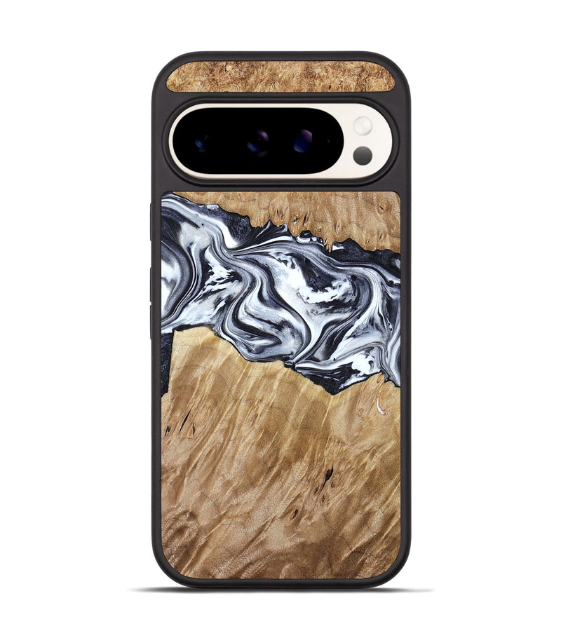Pixel 9 Pro Wood Phone Case - Torrey (Black & White, 780136)