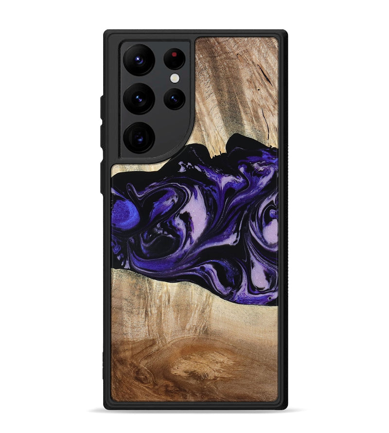 Galaxy S22 Ultra Wood Phone Case - Bradyn (Purple, 780153)