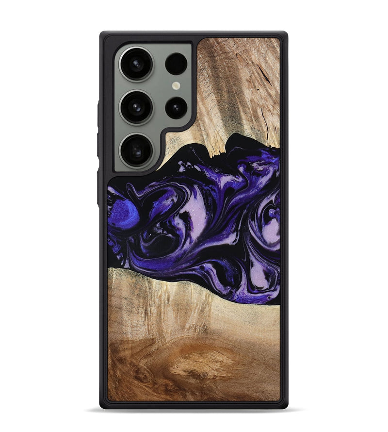 Galaxy S24 Ultra Wood Phone Case - Bradyn (Purple, 780153)