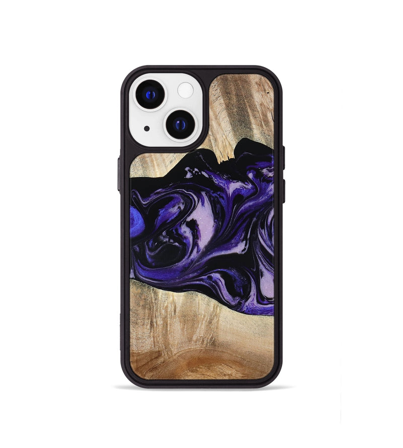 iPhone 13 mini Wood Phone Case - Bradyn (Purple, 780153)