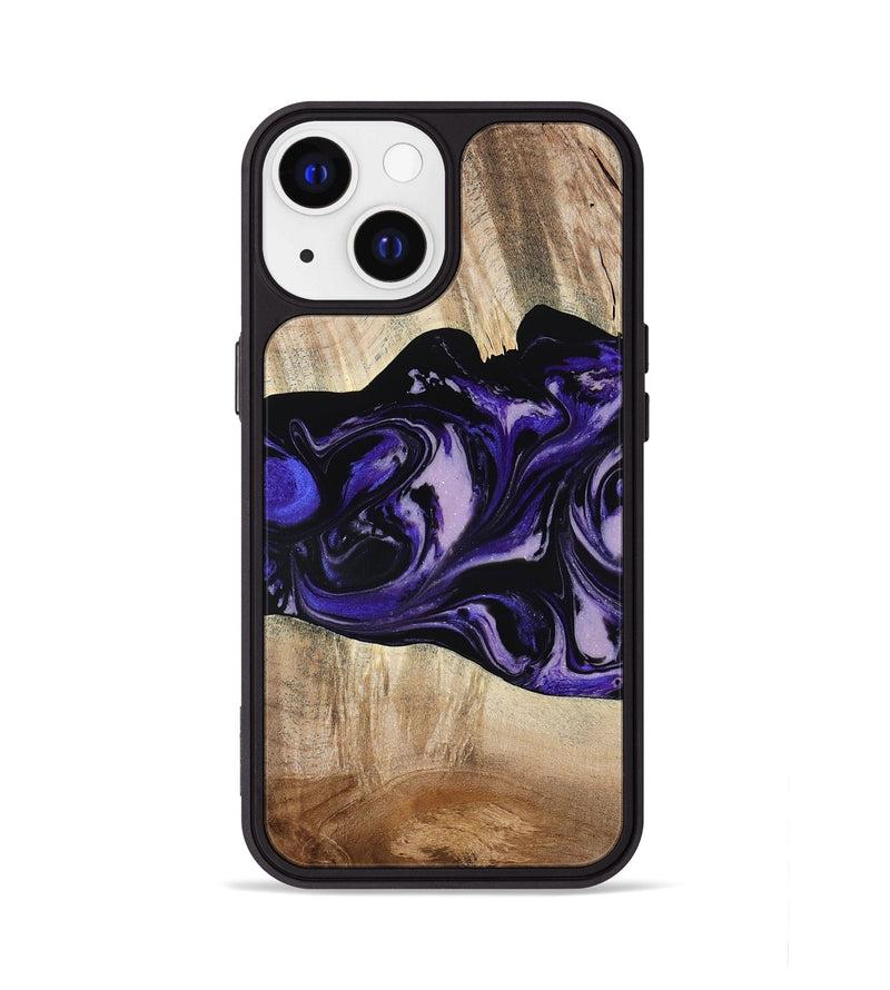 iPhone 13 Wood Phone Case - Bradyn (Purple, 780153)