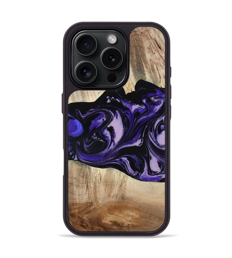 iPhone 16 Pro Wood Phone Case - Bradyn (Purple, 780153)
